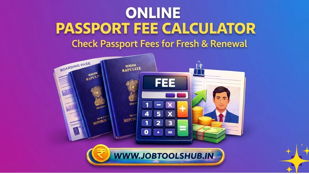 Online Passport Fee Calculator
